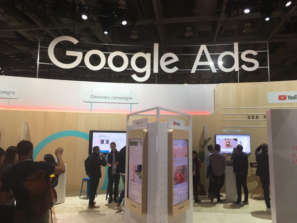 Google Ads Booth at Google Marketing Live 2019