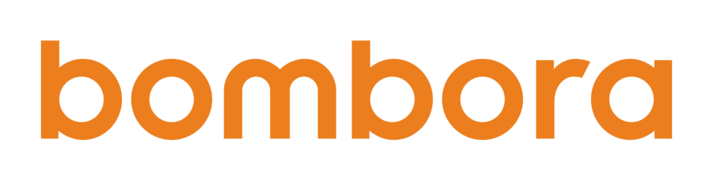the bombora logo in orange